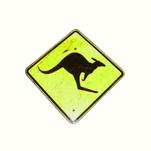 Kangaroo Road Sign-0