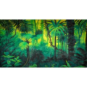 Tropical Jungle Lush Vegetation Painted Backdrop BD-0084