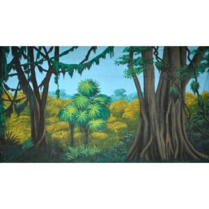 Tropical Jungle Banyans and Lianas Painted Backdrop BD-0086