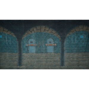 Medieval Castle Dungeons Painted Backdrop BD-0202