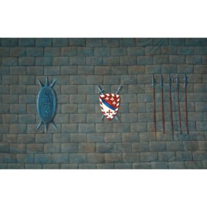 Medieval Interior Castle Wall Painted Backdrop BD-0392