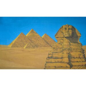 Egypt Sphinx of Giza with Pyramids Painted Backdrop BD-0950