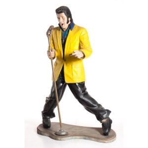 Life Size Elvis with Microphone