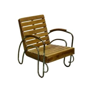 Rustic Timber Slat Porch Chair-0