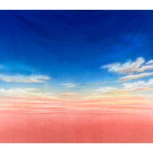 Pink and Blue Sky Painted Backdrop BD-0008