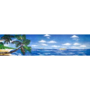 Island Paradise with Sky Painted Backdrop BD-0020