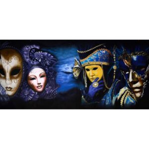Masquerade Masks and Hats Backdrop BD-0651