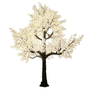Large Illuminated White Tree-0