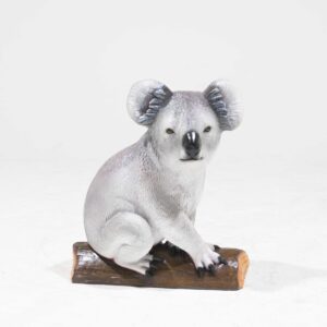 Life-Size Koala Bear Statue on branch-0