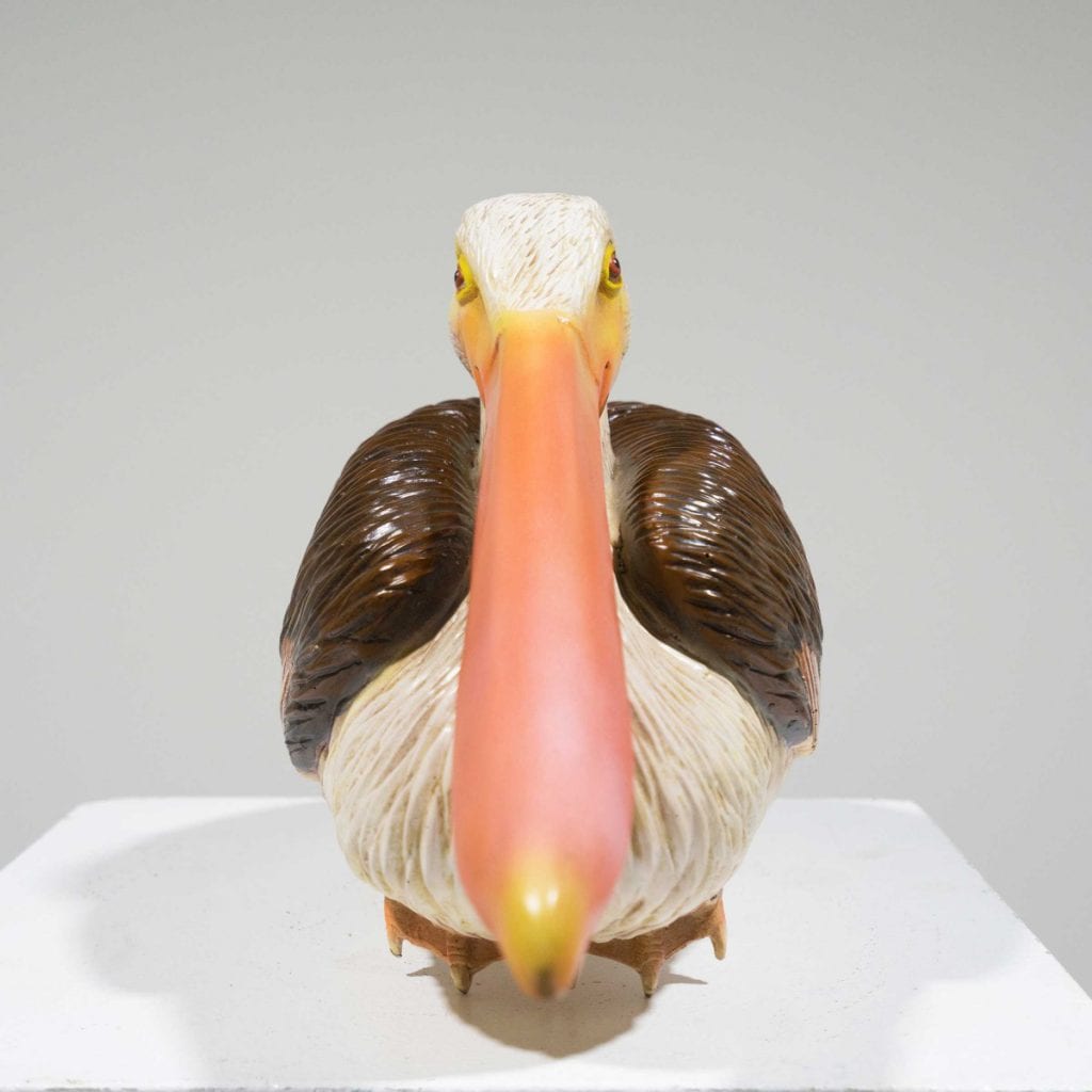 Life-Size Sitting Pelican Statue