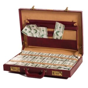 Briefcase with Fake Money-0