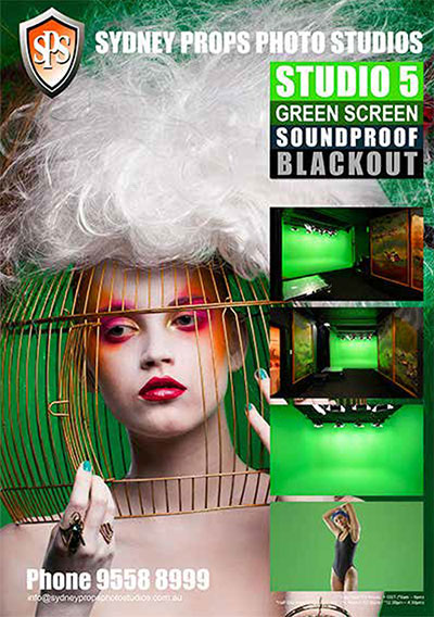 Soundproof Green Screen Photographic Studio for Hire in Sydney